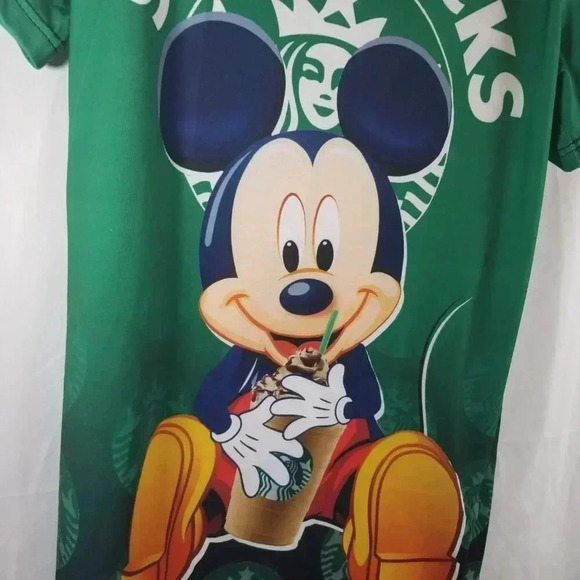 Starbucks Mickey Mouse Shirt Sz M - Picture 5 of 7